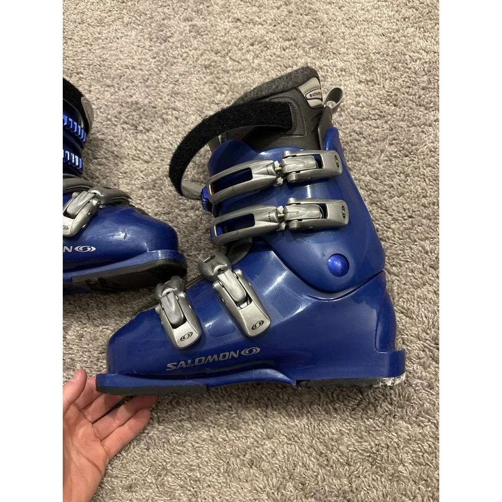 Salomon Womens Performa 4.0 Blue Adjustable Ankle Ski Boots Size US 6.5